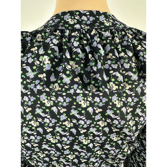 NWT English Factory Size XS Floral Wrapped Mini Dress Ruffles Feminine - Picture 10 of 16